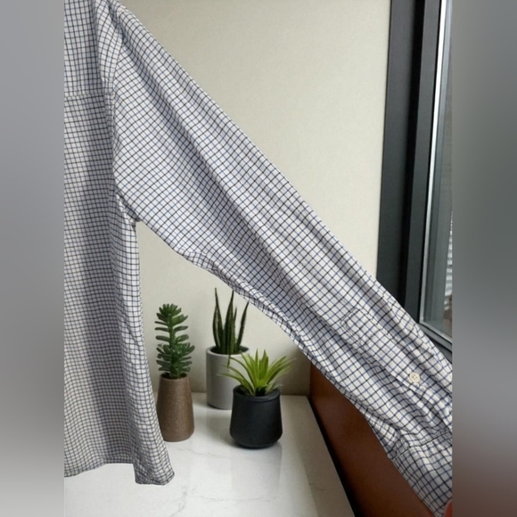 Chaps Men's Black and White Checkered Shirt Size X-Large (EUC) - Picture 9 of 11